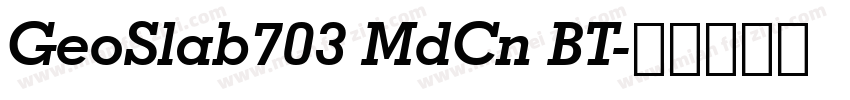 GeoSlab703 MdCn BT字体转换